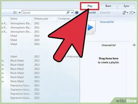 Image titled Save a Printable List of Your Songs in Windows Media Player Step 2