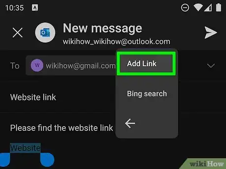 Image titled Put a Link in an Email Step 27