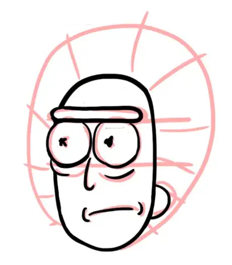 Image titled How to draw Rick Sanchez 8.png