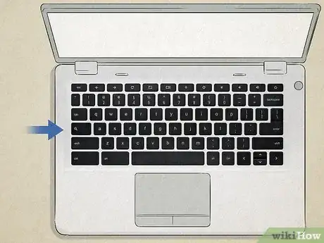 Image titled Where Is the Caps Lock Key on a Chromebook Step 1