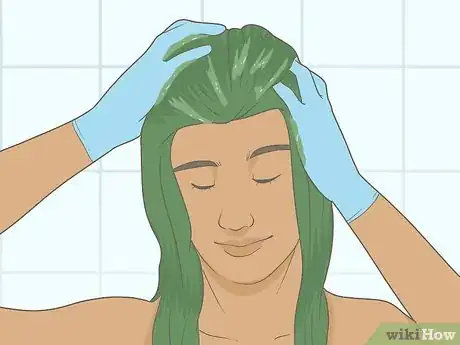 Image titled Keep Green Hair from Fading Step 3