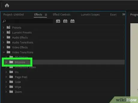 Image titled Add Transitions in Adobe Premiere Pro Step 7