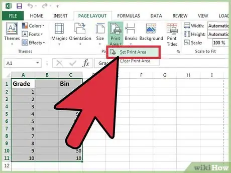 Image titled Print Part of an Excel Spreadsheet Step 9