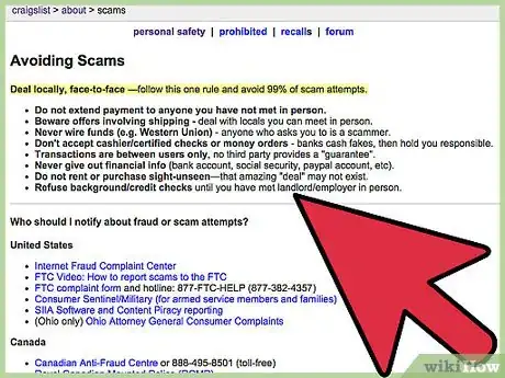 Image titled Report Fraud on Craigslist Step 1