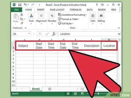 Image titled Create a Calendar in Microsoft Excel Step 8