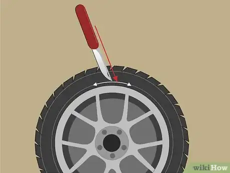 Image titled Cut a Tire Step 01