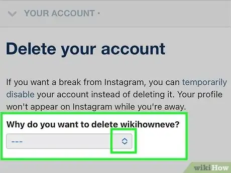 Image titled Delete an Instagram Account Without Logging in Step 4