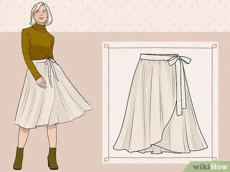 Image titled Tie a Wraparound Skirt Step 1