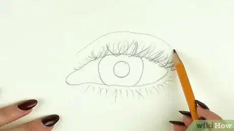Image titled Draw a Realistic Female Eye Step 4