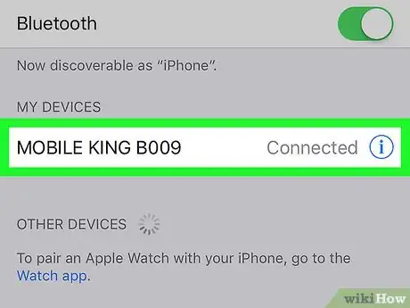 Image titled Set Up Bluetooth on an iPhone Step 6