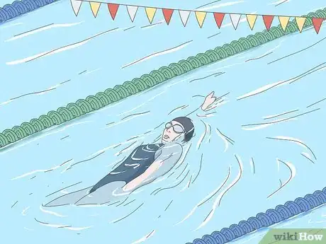 Image titled Do a Flip Turn (Backstroke) Step 1