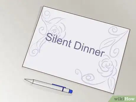 Image titled Host a Silent Dinner Step 2