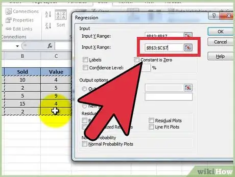 Image titled Run a Multiple Regression in Excel Step 6