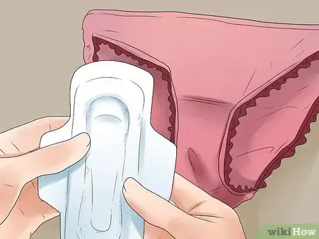 Image titled Prevent Pads from Leaking While on Your Period Step 1