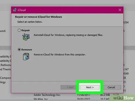 Image titled Uninstall iCloud for Windows Step 14