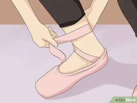 Image titled Sew Ribbons on Pointe Shoes Step 13.jpeg