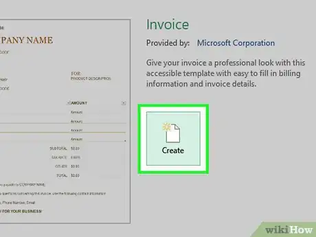 Image titled Make an Invoice on Excel Step 4