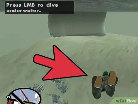 Image titled Swim Underwater in GTA San Andreas Step 11