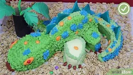 Image titled Make a 3D Dinosaur Birthday Cake Step 15