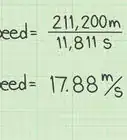 Calculate Speed in Metres per Second