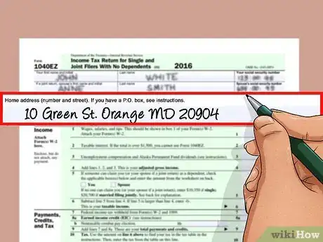 Image titled Fill Out a US 1040EZ Tax Return Step 6