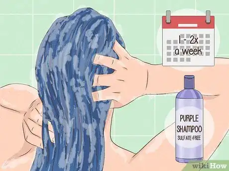 Image titled Prevent Blue Hair from Turning Green Step 1