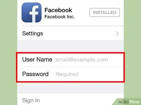 Image titled Connect Your iPhone to the Facebook Integrated Login Step 5