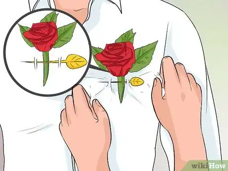 Image titled Pin on a Boutonniere Step 13