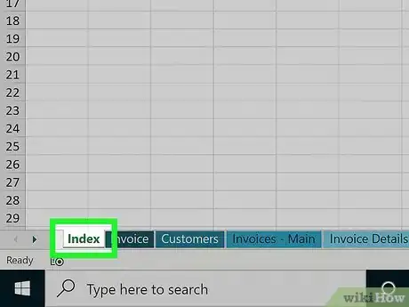 Image titled Create an Index in Excel Step 1