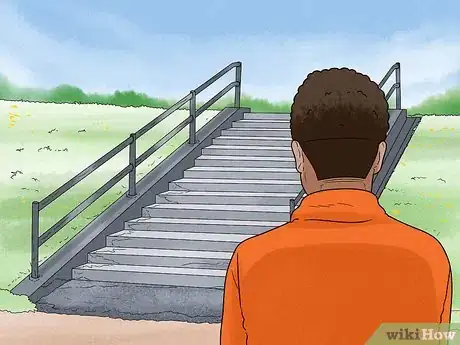 Image titled Jump Down Stairs in Parkour Step 2