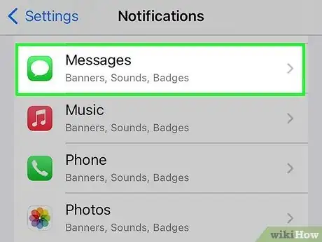 Image titled Turn Off Message Notifications on an iPhone Step 10
