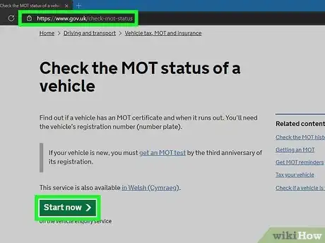 Image titled Report a Car Without an Mot Step 1