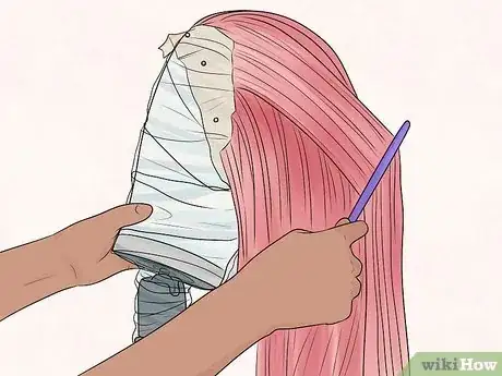 Image titled Dye a Human Hair Wig Step 8