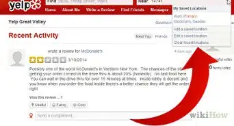 Delete a Location from the Search Bar on Yelp