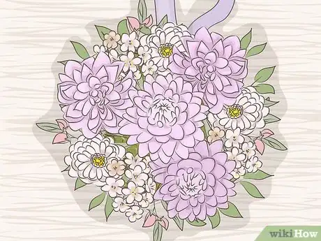 Image titled Make a Bridal Bouquet With Artificial Flowers Step 17