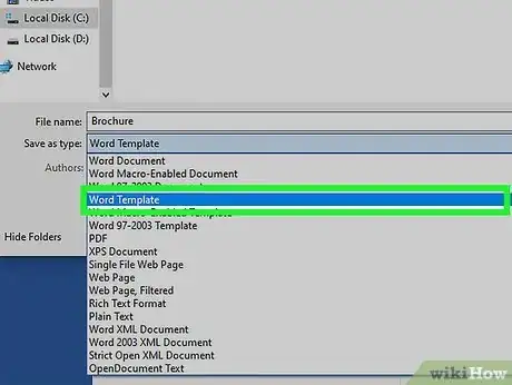 Image titled Make a Word Template Step 5