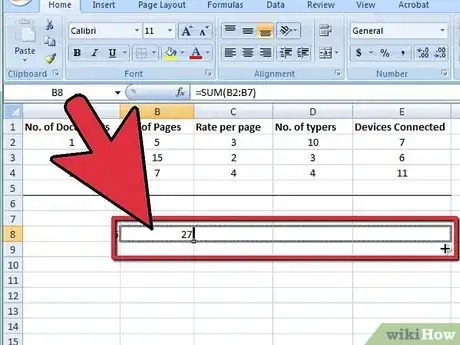 Image titled Use the Sum Function in Microsoft Excel Step 10