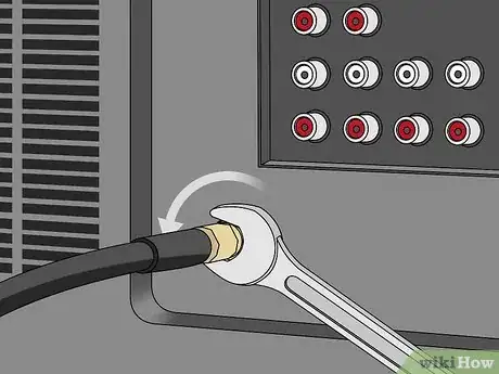 Image titled Unscrew a Coaxial Cable From Audiovisual Equipment Step 8