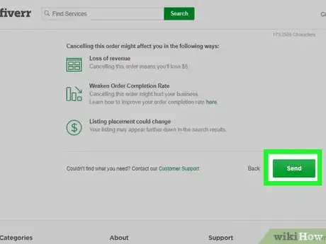 Image titled Cancel a Fiverr Order Step 8