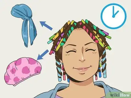 Image titled Curl Your Hair with Straws Step 10