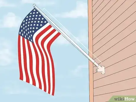 Image titled Hang an American Flag Vertically Step 4