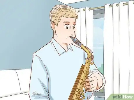 Image titled Blow Into a Saxophone Step 9