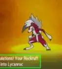 Evolve Rockruff in Pokémon Sun and Moon