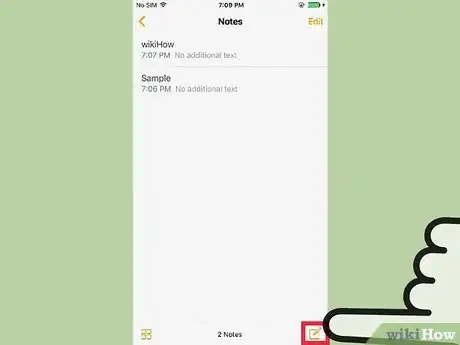 Image titled Create a to Do List in iPhone Notes Step 2
