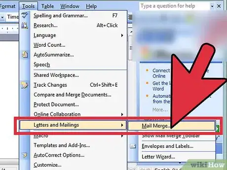 Image titled Mail Merge Address Labels Using Excel and Word Step 3