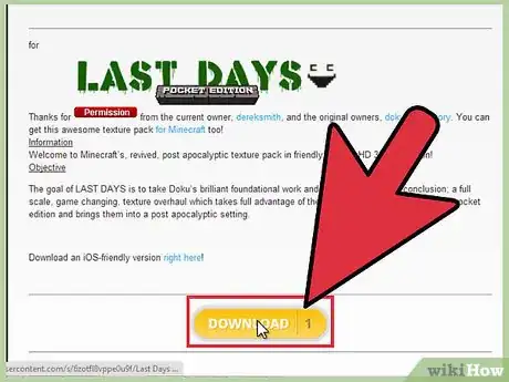 Image titled Get Texture Packs for Minecraft PE Step 2