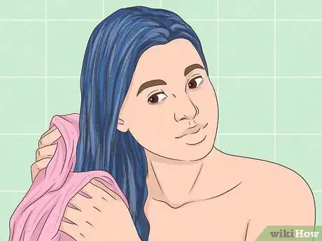 Image titled Prevent Blue Hair from Turning Green Step 5