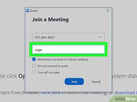 Image titled Join a Zoom Meeting on PC or Mac Step 12
