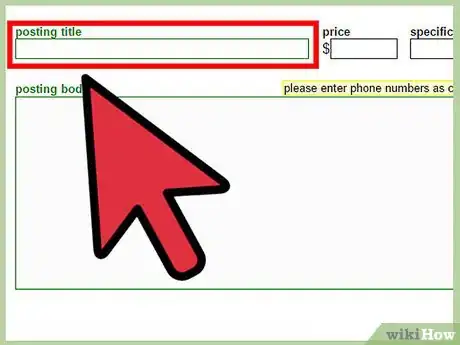 Image titled Post Ads to Craigslist Step 1