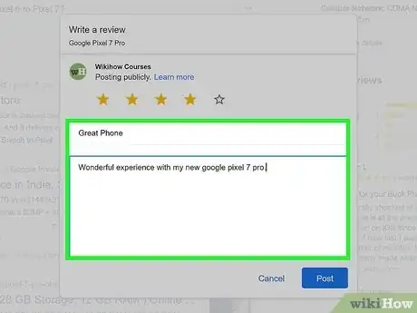 Image titled Write a Review on Google Step 11